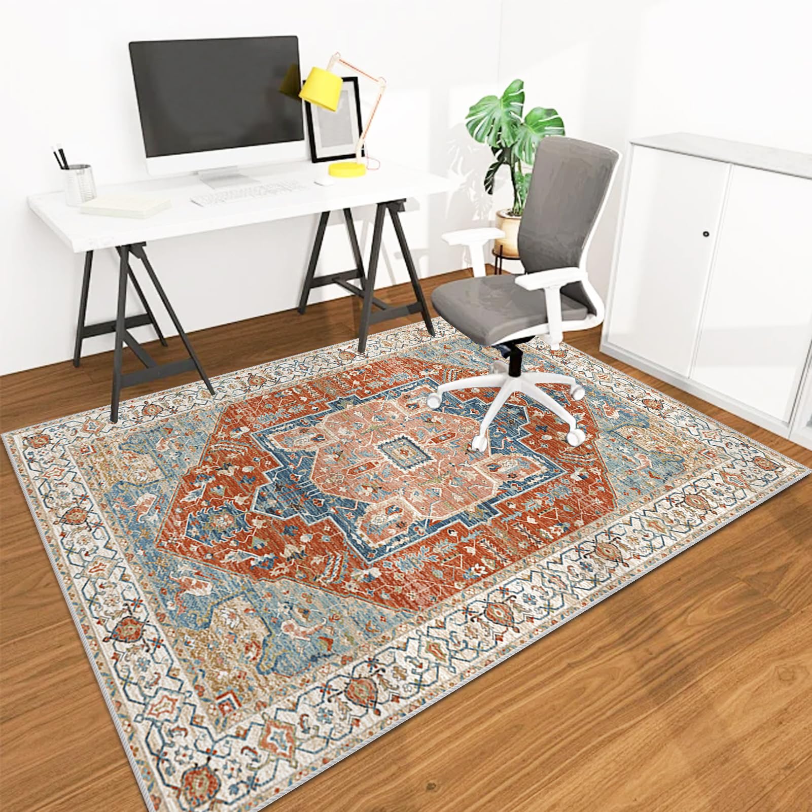 Heavy Duty Desk Chair Mats for Carpet, Office Chair Mat for Hardwood Floor, Office Chair Floor Protector Mat for Rolling Chair, Computer Chair Mat for Home Office Rug Hard Floor Mat 90 x 140 cm