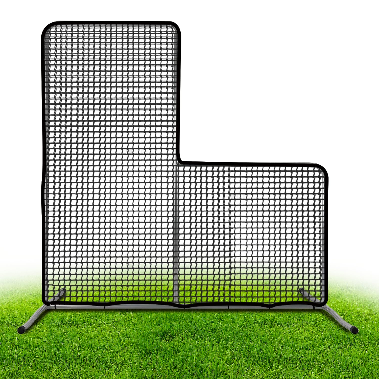 Softball Baseball Pitching L Screen Protector Net 7X7 FT Mini L