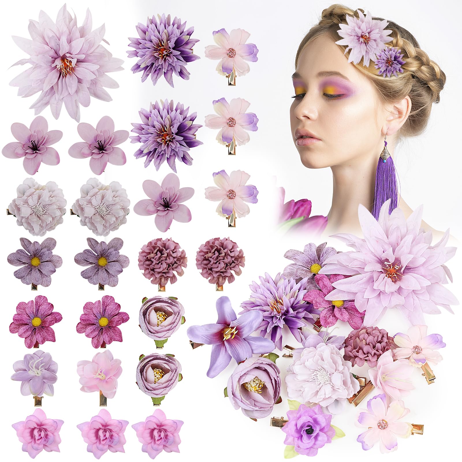 Pinces à cheveux rose violette : le cadeau d'anniversaire idéal - 14