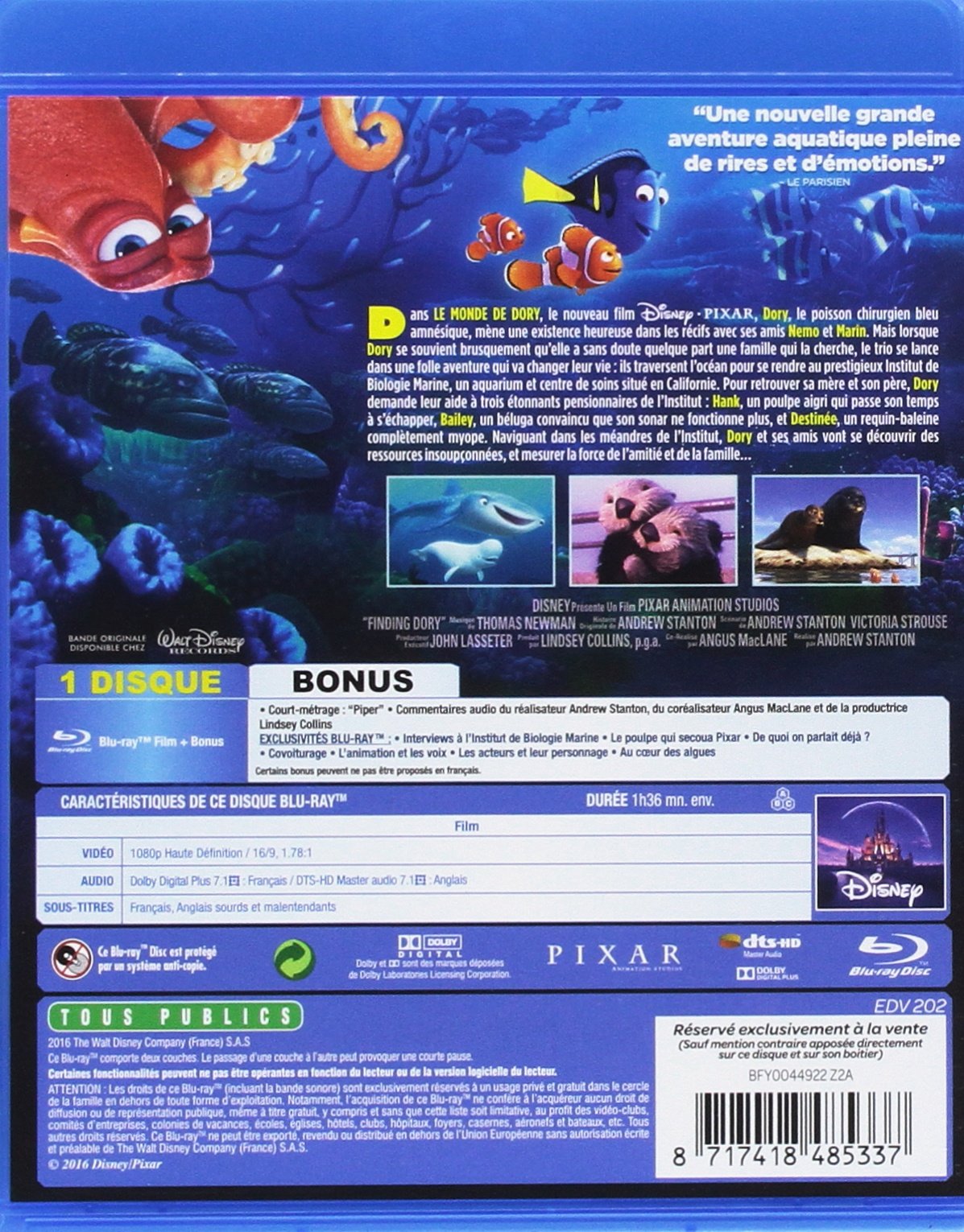 Image secondaire de Le Monde de Dory - Blu-ray Édition Spéciale