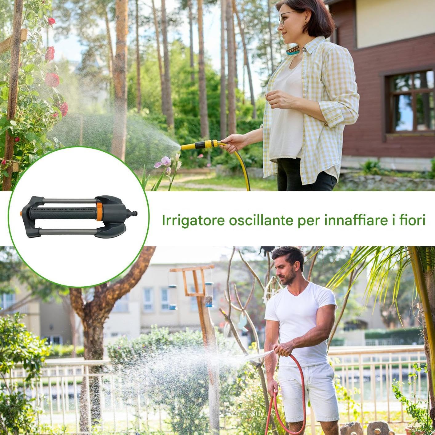 Irrigatore Per Prato Strumento di Irrigazione Oscillante