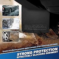 Vista 23 de Universal Mud Flaps Fits Most SUVs/MPVs, Not Full-Size SUVs- Standard Size 4-Piece Soft Glue Fenders Splash Guards Set, Heavy Duty Flexible