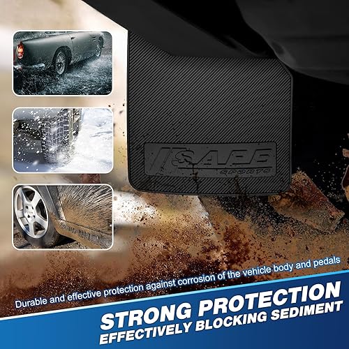 Miniatura 23 de Universal Mud Flaps Fits Most SUVs/MPVs, Not Full-Size SUVs- Standard Size 4-Piece Soft Glue Fenders Splash Guards Set, Heavy Duty Flexible