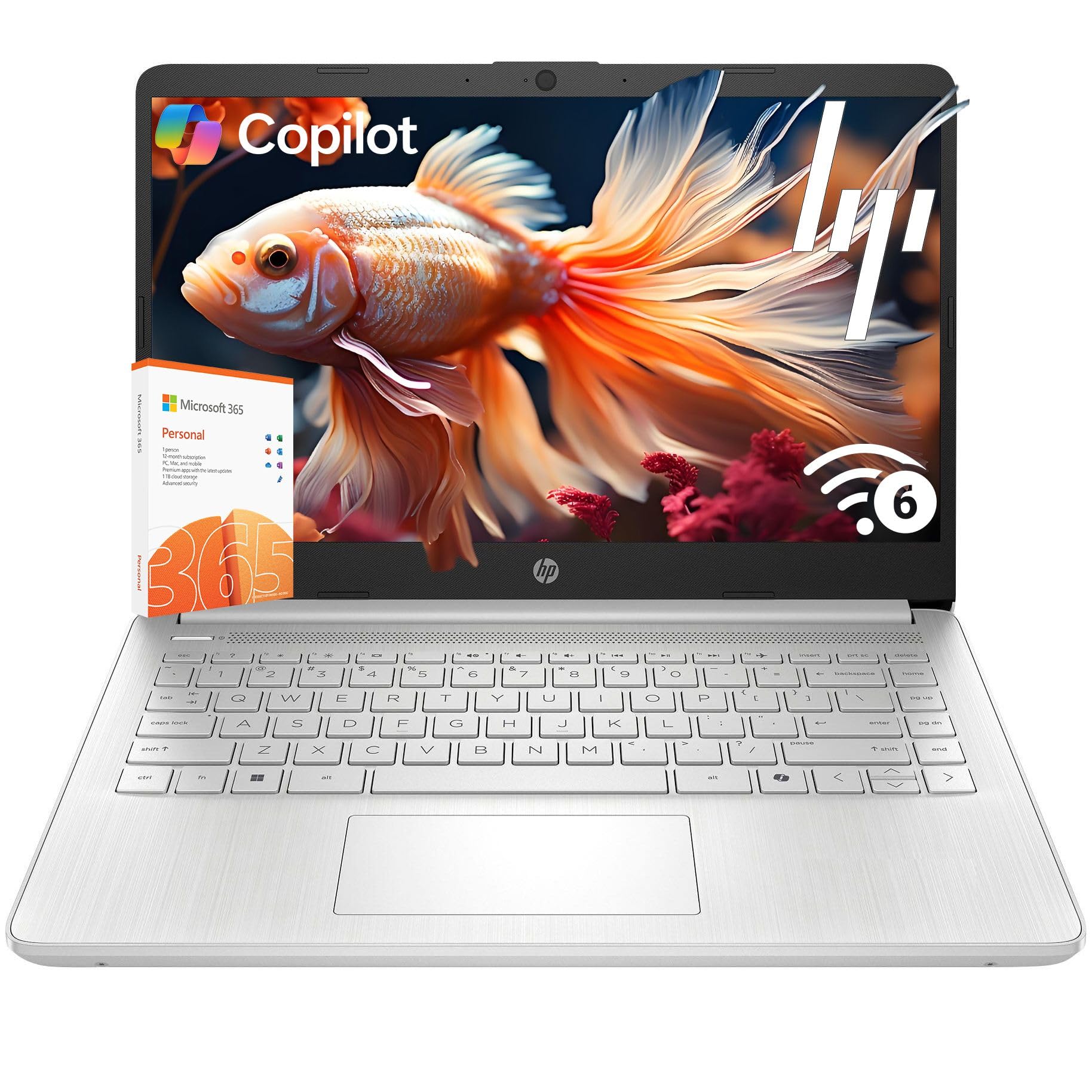 HP Everyday Student Laptop, 2026 Edition, Intel Processor, 128GB Storage