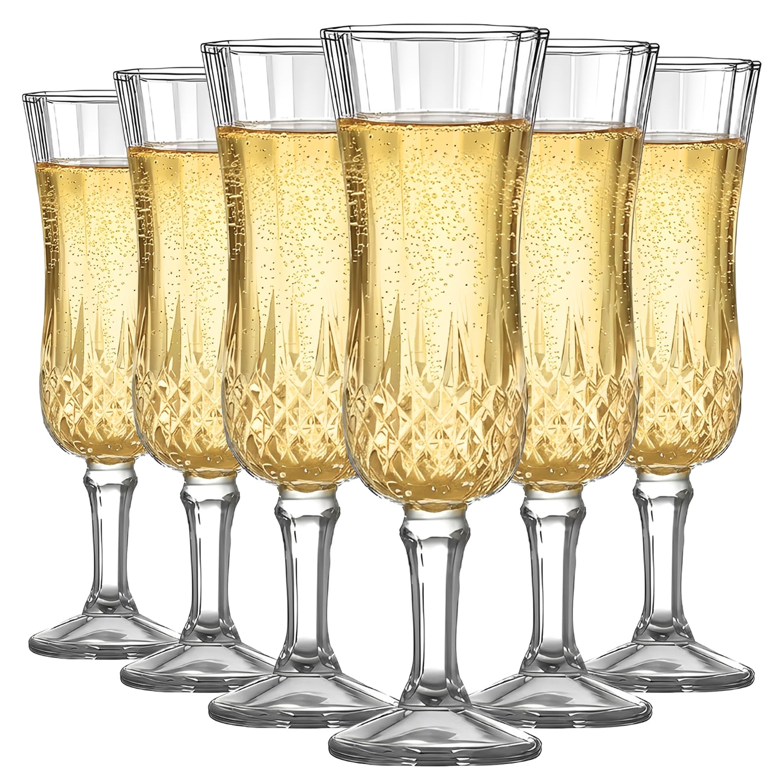 Flûtes à champagne incassables et réutilisables de 155 ml pour éviter la casse