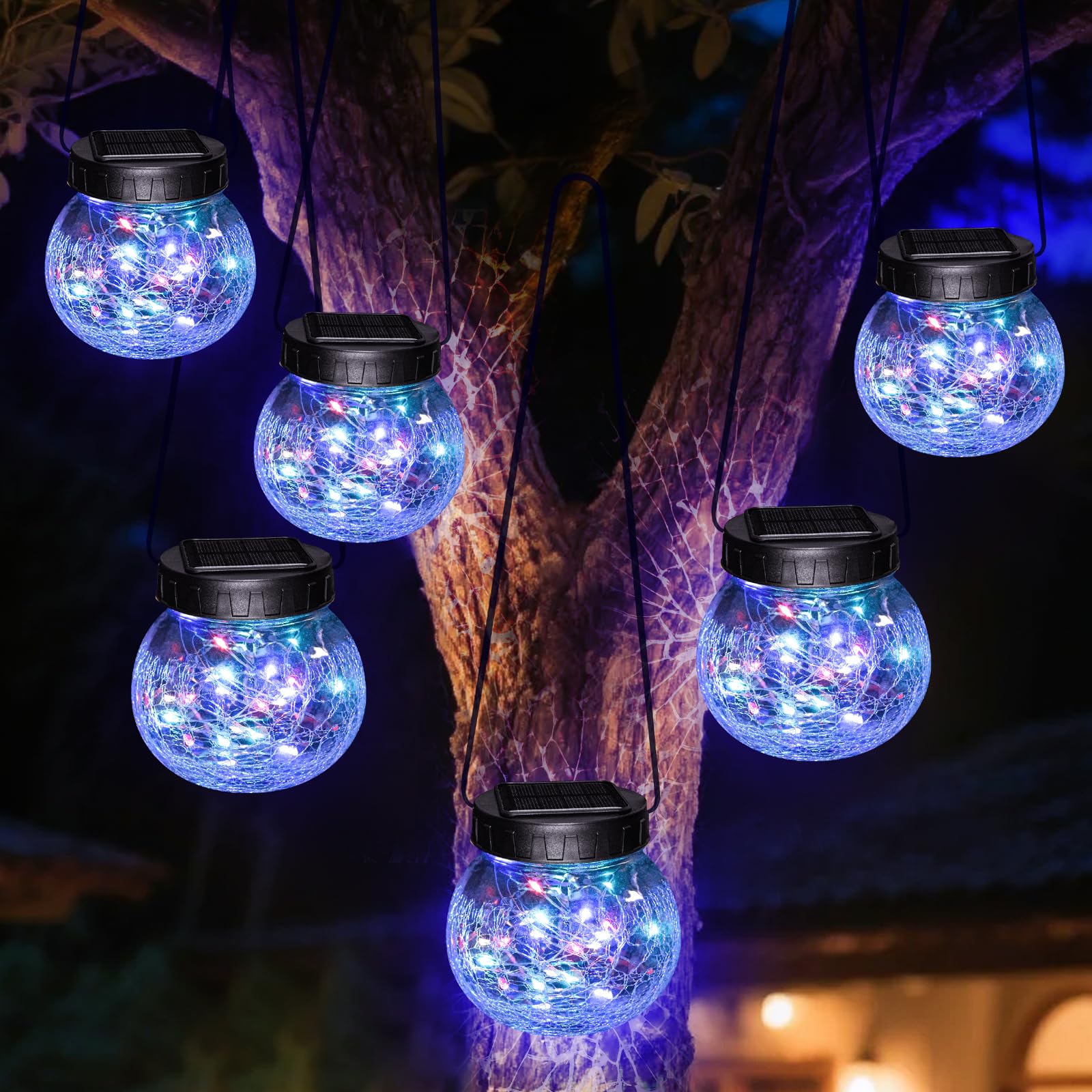 kolpop 6-Pack Hanging Solar Lanterns