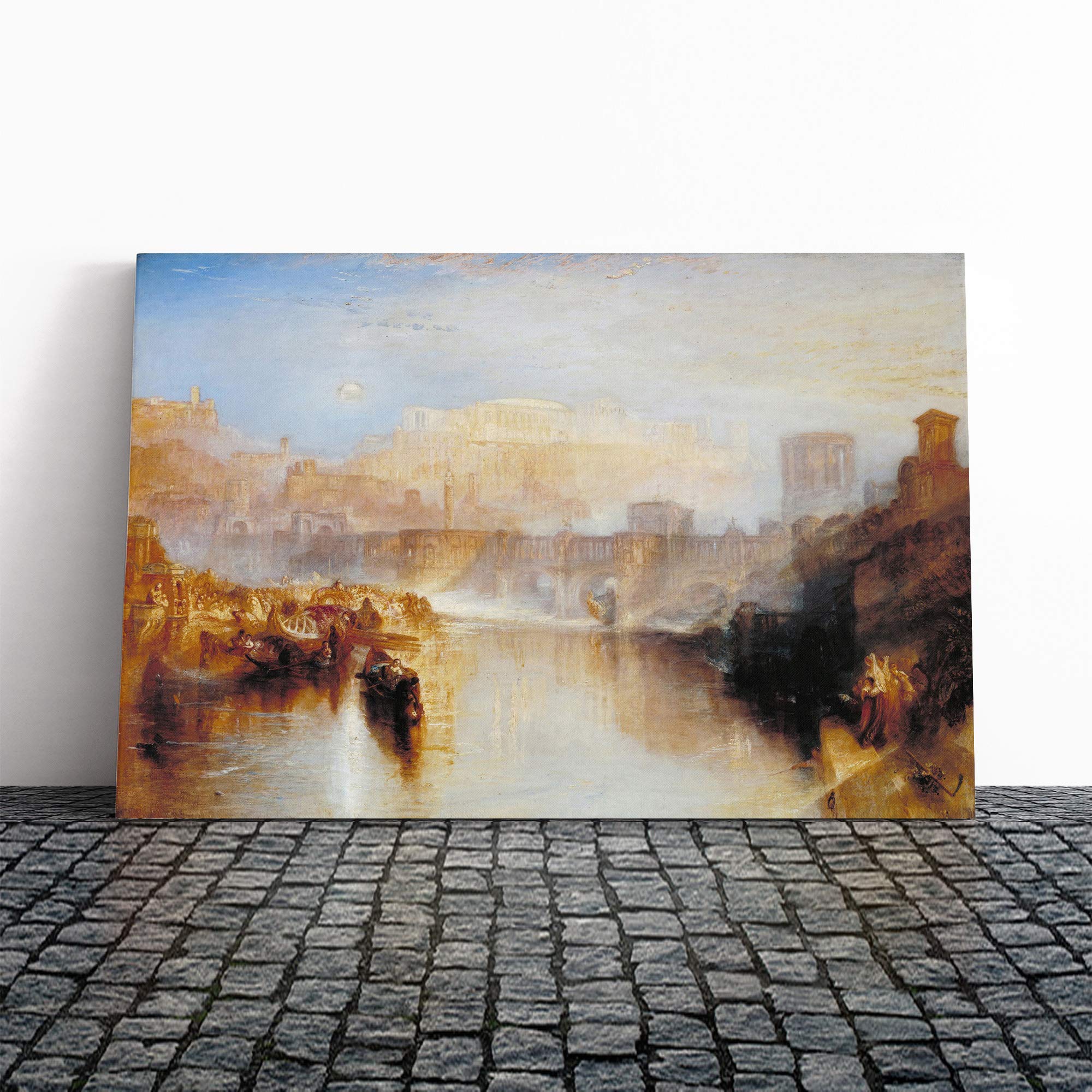 J.M.W (Joseph Mallord William Turner) Agripina Canvas Print | Gallery Wrapped 30mm Frame Wall Art | 30x20 inches | Ready to Hang | Modern Picture | Living Room Bedroom Lounge Office