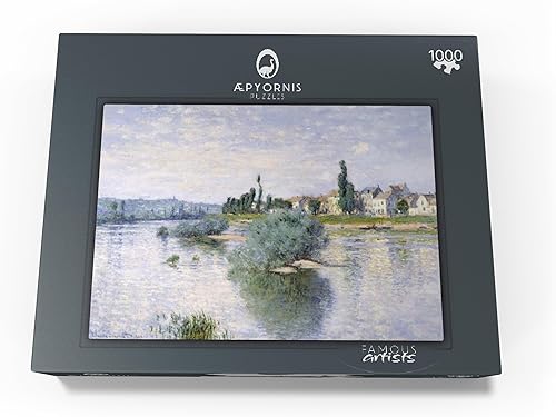 Miniatura 4 de MyPuzzle Claude Monets The Seine at Lavacourt 1880 - Rompecabezas prémium de 1000 piezas para adultos