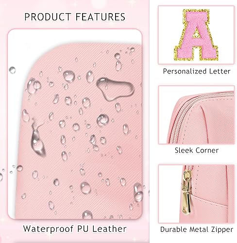 Miniatura 4 de Bolso cosmético personalizado de cuero de la PU, K, Bolsa de cosméticos