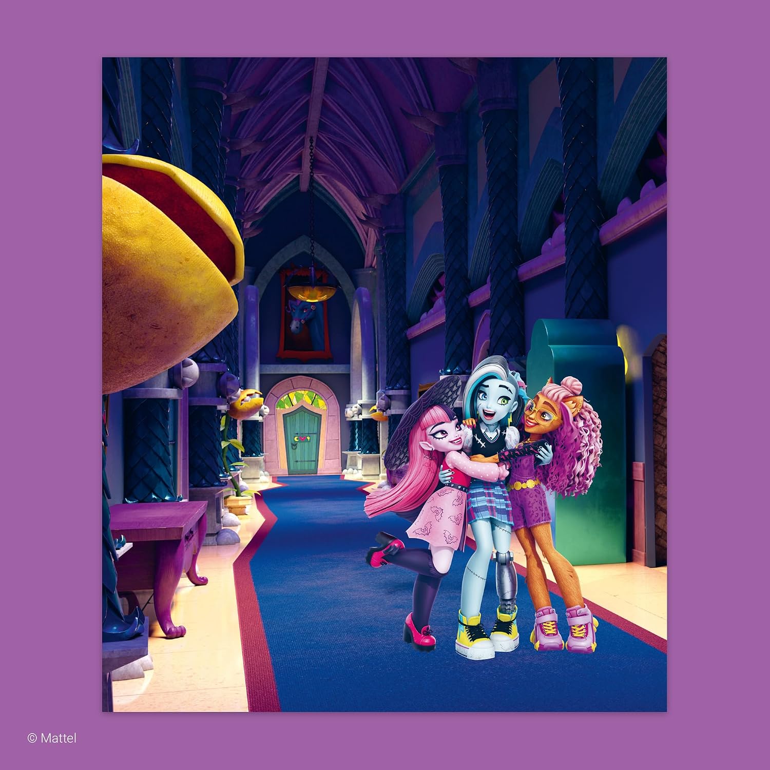 Book 'n' app: Panorama Sticker Book - Monster High - Mix & Match Stickers On Double-Page Spreads, Characters & Fashion, Spooky School Scenes, Kids 4+ image 5