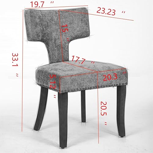Miniatura 8 de Juego de 2 taburetes de bar de altura de mostrador con tapicería de lino de granja, respaldo curvado con marco de madera dura para encimera de