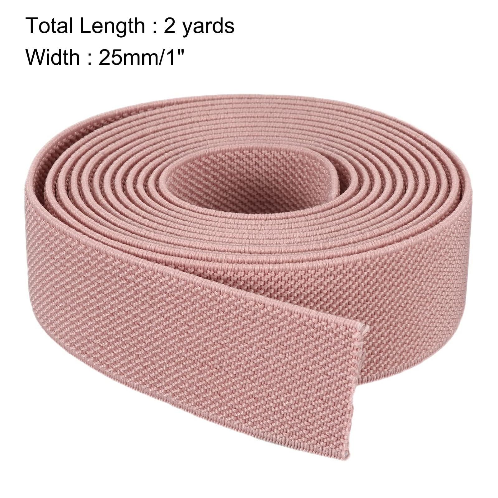 TA-VIGOR 25mm Twill Wide Elastic Band, 1 inch 2 Yard Double-Side Woven Elastic Bands Knit - Image 2