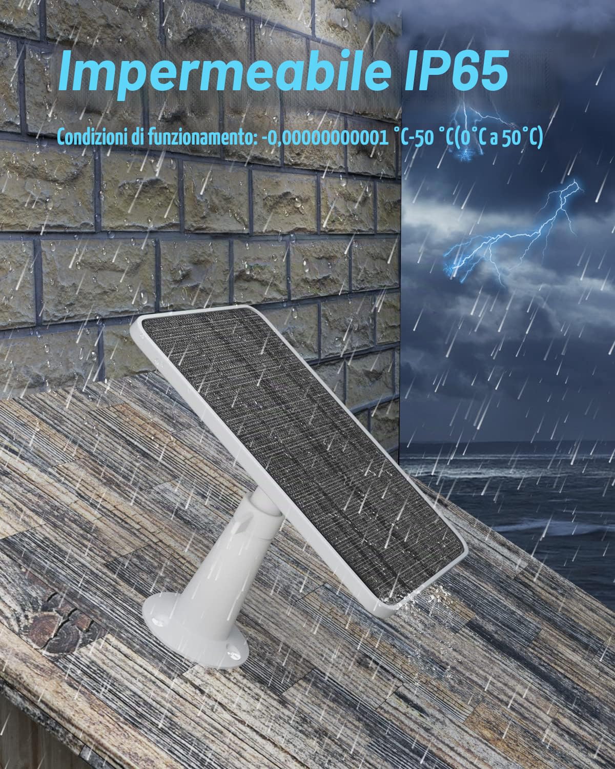 Caricatore del modulo solare, compatibile con Arlo Ultra/Ultra 2/per 4/per 3 telecamera di sicurezza dei proiettori, celle solari da 5 V/4 W, caricabatterie IP65, staffa regolabile, 3 pacchetti