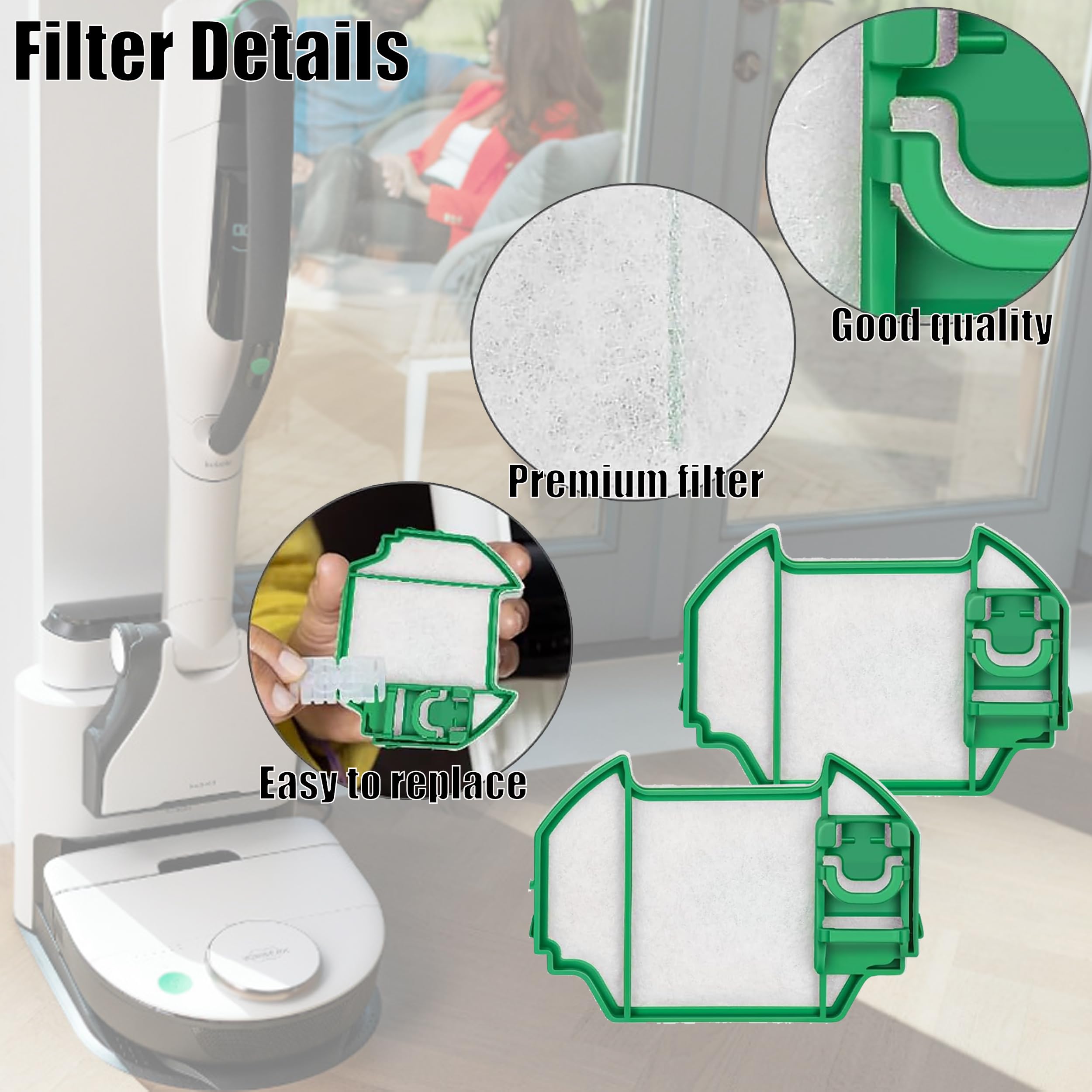Kit 12 Sacchetti + 2 Filtri Per Folletto VK7/FP7 - In Microfibra, Compatibilit&agrave; Testata, Eco-Sostenibili