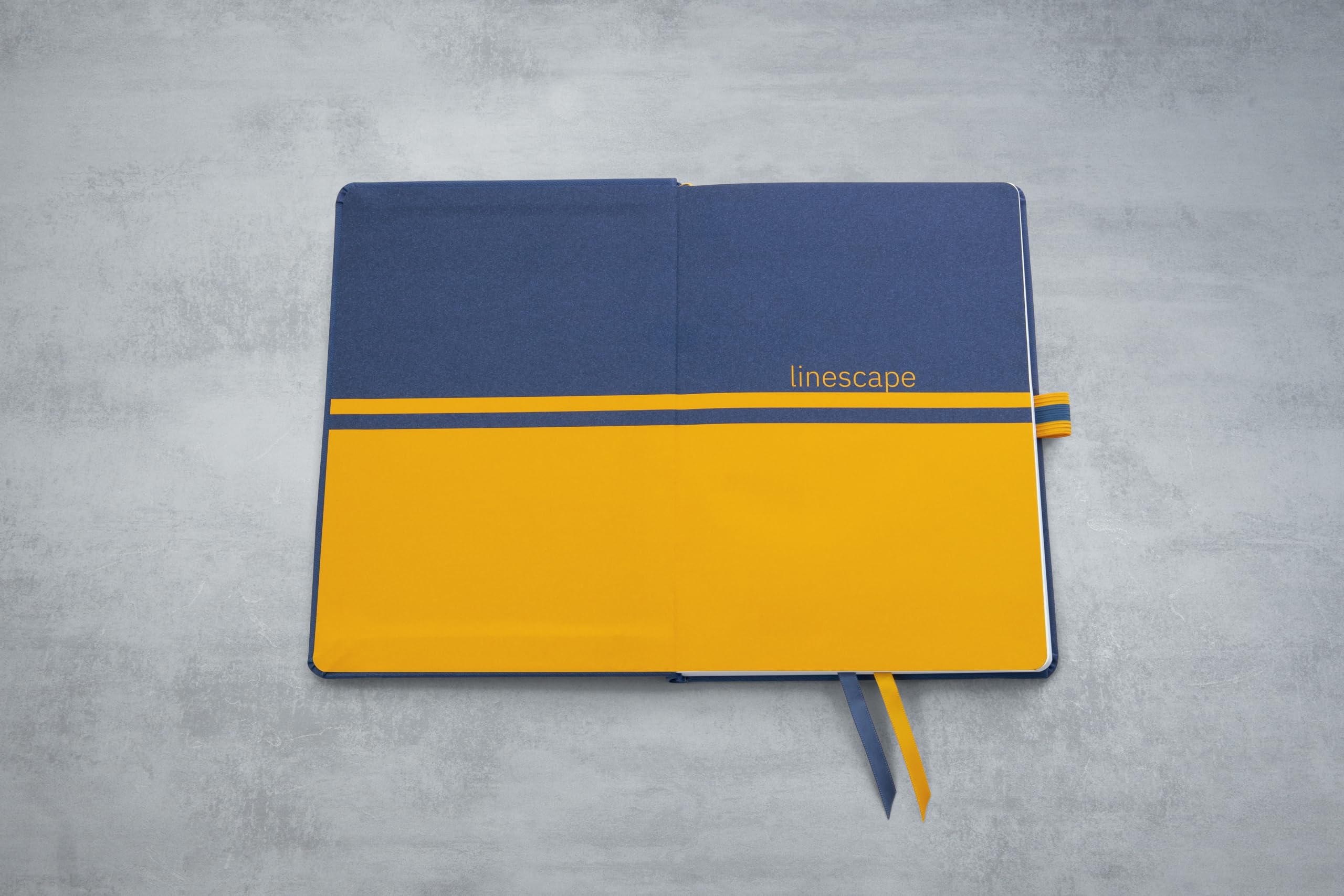 SIGEL LS105 Notebook, A5, Lined, hardcover, Ideal as a Diary, Bullet Journal, idea Book, Writing Book, 176 Pages, Blue/Yellow - Image 2