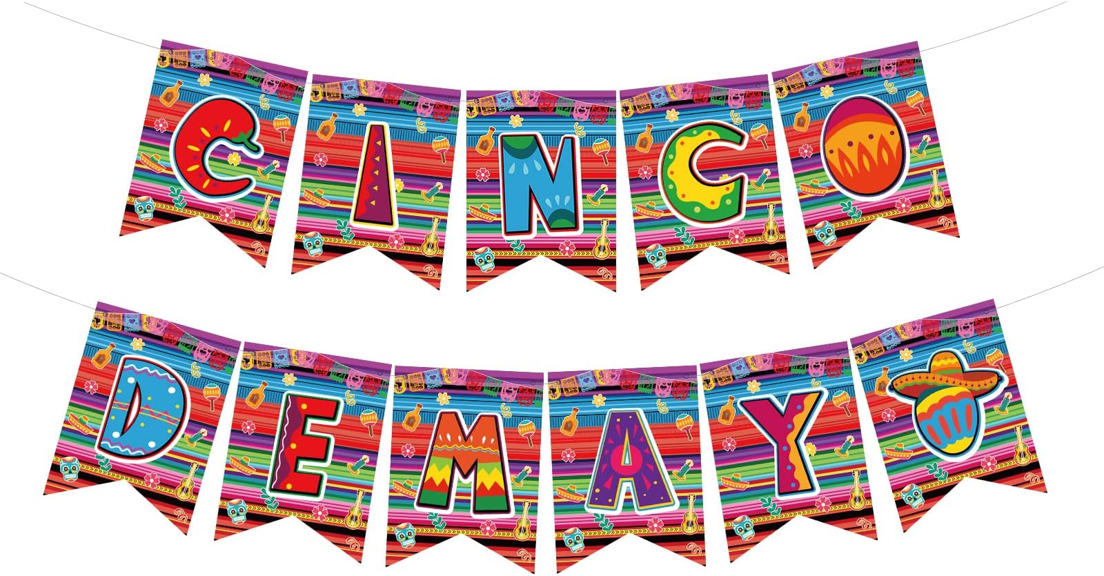 Cinco De Mayo Banner Mexican Fiesta Party Supplies for