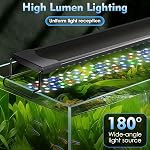 AQQA LED Aquarium Light 30W for 18-24 Inch Fish Tank, 24/7 Mode&DIY Mode Full Spectrum Fish Tank Light, IP68 Waterproof High Lumen Aquarium Plant Light, Adjustable Brightness/Timer, Memory Function