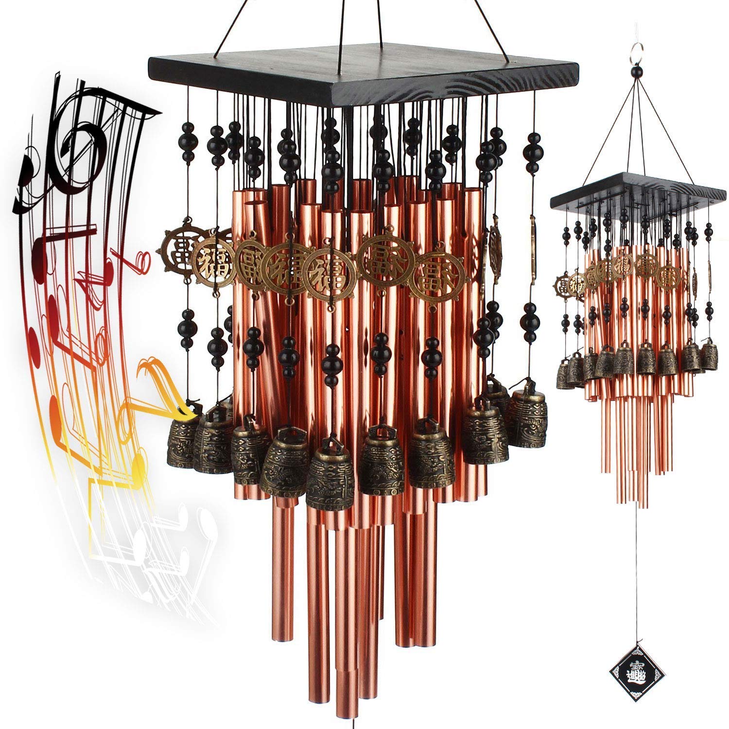 YLYYCC Brass Tube Wind Chimes Copper Bell Decoration Wind Chime Gift