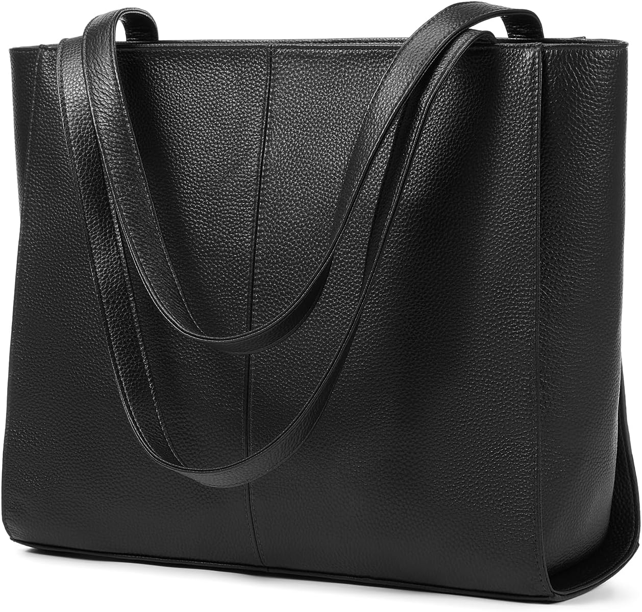 Genuine Leather Tote Bag for Women, Large Women's Leather Shoulder Bags, Tote Purses Satchel with Compartments Handbags