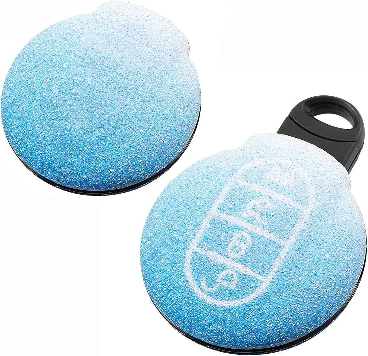SANRILY for BMW Mini Cooper Key Case Keyless Entry Bling Rhinestone Key Fob Cover for Mini Clubman Countryman Convertible Hardtop with Keychain Gradient Blue