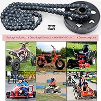 Vista 7 de Centrifugal Clutch, Go Kart Clutch 3/4" Bore 10 Tooth for #40/41/420 Chain, Fits for Mini Bike, Go Kart, predator 212, Lawnmower and Honda GC GX