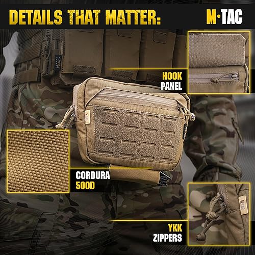 Miniatura 4 de M-Tac Elite Dangler - Bolsa grande para colgar  Bolsa táctica desplegable con gancho y bucle  Bolsa de transporte para herramientas de descarga Kit