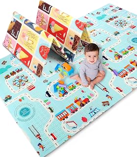 FIRSTCRY INTELLISKILLS Premium Extra Large Reversible Play Mat for Babies | Learning & Crawling Foldable Baby Mat for Floo... Price In India