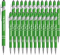 Vista 91 de Hasta 500 bolígrafos personalizados a granel con logotipo de mensaje de nombre comercial, bolígrafos grabados personalizados con lápiz óptico