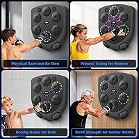 Vista 8 de Máquina de Boxeo con Música, Máquina de Boxeo Inteligente para Adultos con Guantes de Boxeo, Máquina de Boxeo con 9 Modos y 9 Velocidades Montada