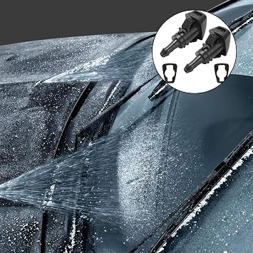 2 Pack Windscreen Washer Jets for Hyundai Accessories Front Windshield Spray Nozzles Wiper Spray Washer Jet for Kia Sportage I30 I20 Tucson Venga Soul
