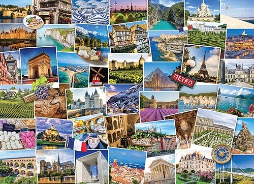 Miniatura 2 de EuroGraphics 6000-5466 Francia - Globetrotter 1000 piezas Puzzle