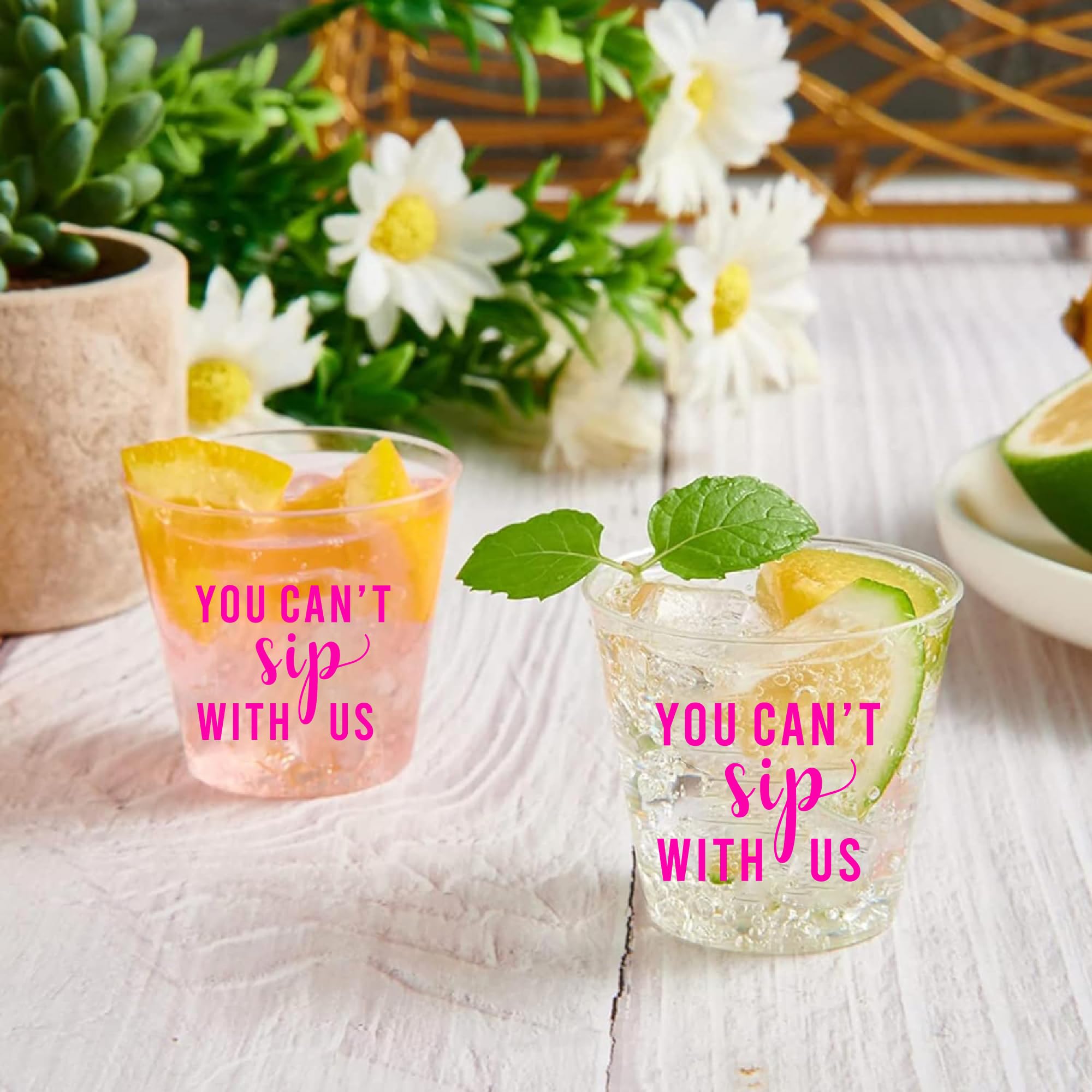 Vasos de chupito perfectos para cumpleaños, despedidas de soltera, divertidos vasos de chupito para adultos, vasos de chupito de cumpleaños, bonitos vasos de chupito (100 unidades, plástico)