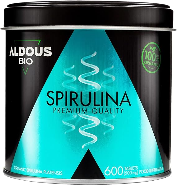 600 Compresse di Spirulina BIO Alto Dossagio 3000mg per +3 Mesi
