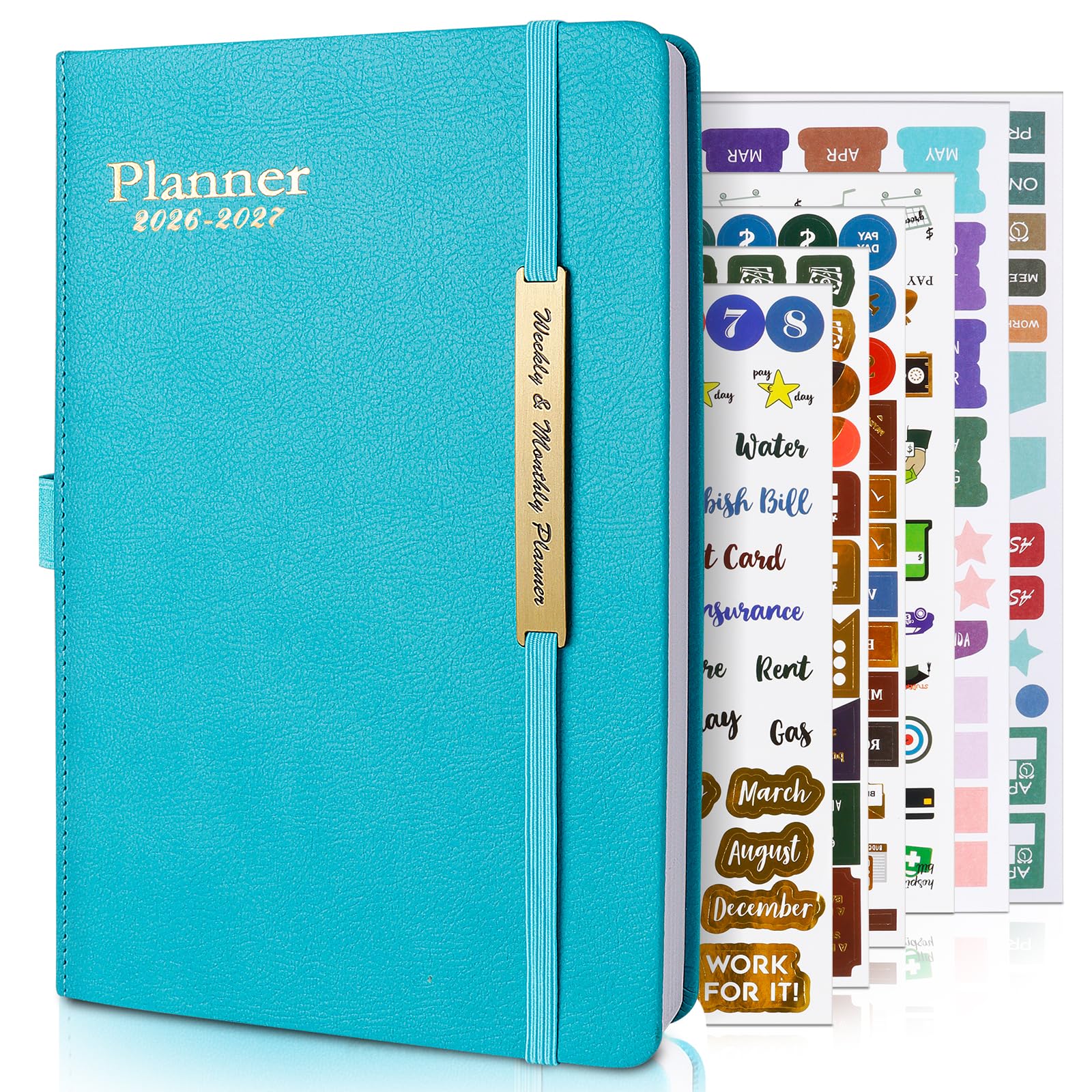 Diary 2026-2027, Planner 18 Month Mid Year Diary From Jul.2026 to Dec.2027, A5 Premium Thicker Paper with Pen Holder, Inner Pocket