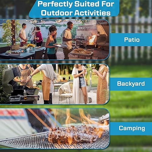 Miniatura 6 de Freidora profunda con estufa de propano de doble quemador al aire libre, 2 ollas de aluminio de 18 cuartos de galón y cestas para freír, 100,000 BTU