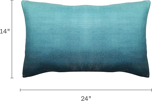 Miniatura 3 de Fab Habitat Almohada lumbar para interiores y exteriores hecha de hilo de poliéster reciclado, doble cara, resistente a las manchas, lavable a