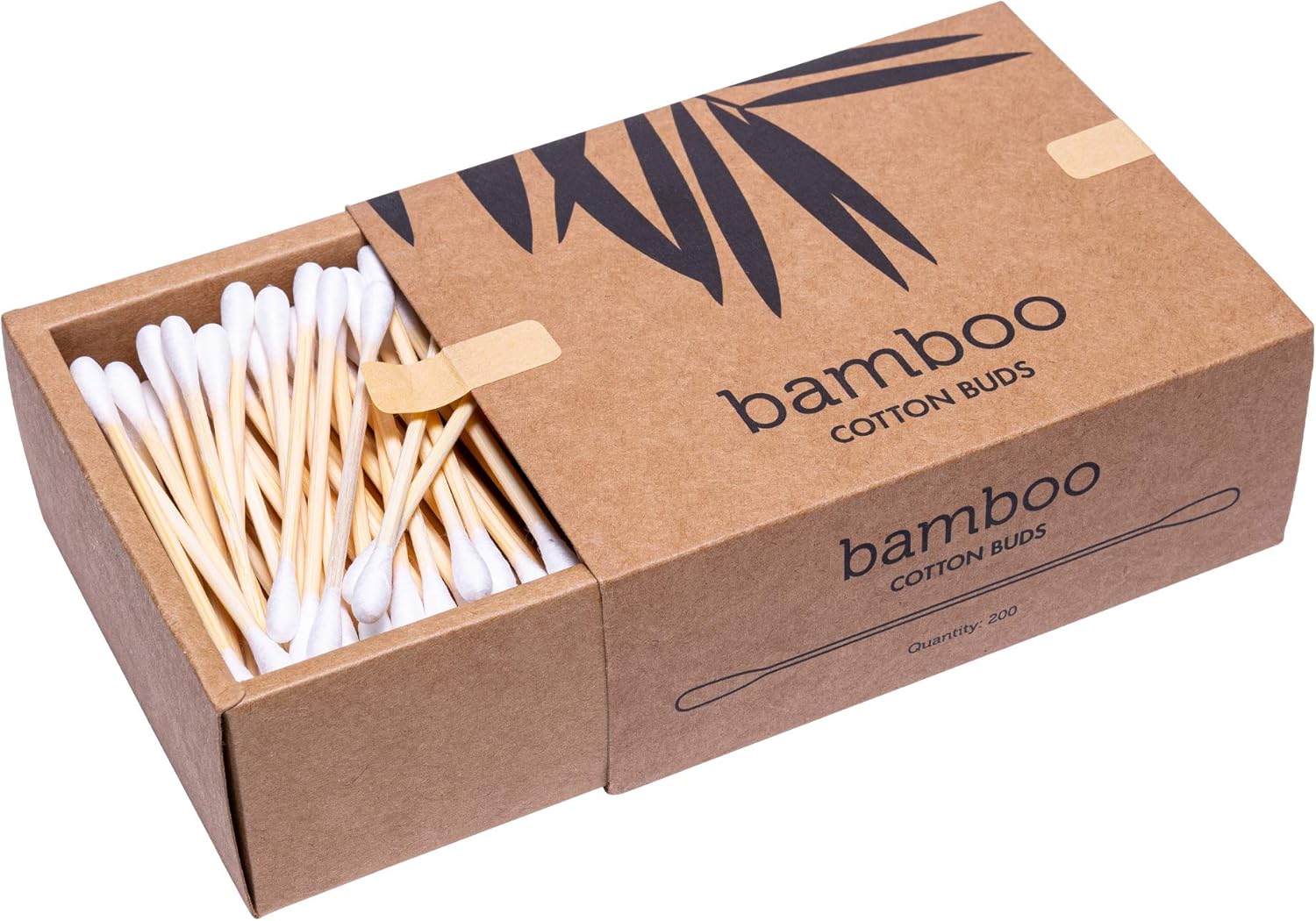 1000 Organic Bamboo Cotton Wool Buds 100 EcoFriendly & Biodegradable