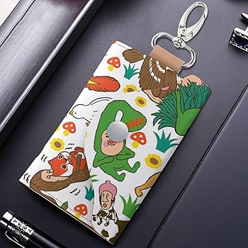 Amazon.co.jp: [Amiabout] こびとづかん キーケース 財布 PUレザー