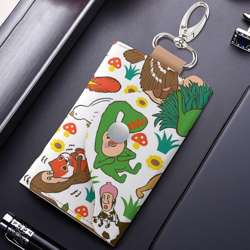 Amazon.co.jp: [Amiabout] こびとづかん キーケース 財布 PU