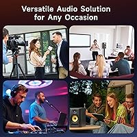 Vista 5 de Cable Matters cable de 3.5 mm a XLR - 3.05 m, cable XLR macho a macho a 1/8 pulgadas, compatible con iPod, reproductor de MP3, portátil, grabadora