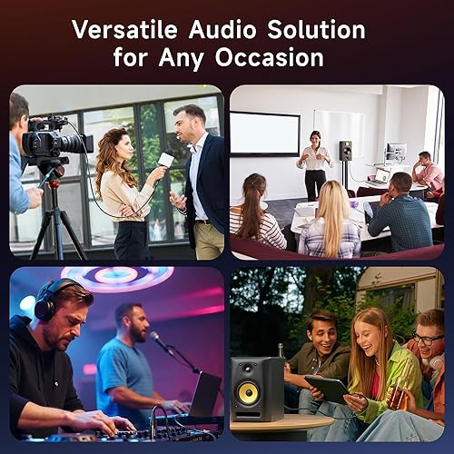 Miniatura 5 de Cable Matters Cable XLR de 0.138 in a XLR de 15 pies, macho a macho XLR a cable de 18 pulgadas, cable XLR a 0.138 in, compatible con iPhone, iPod,