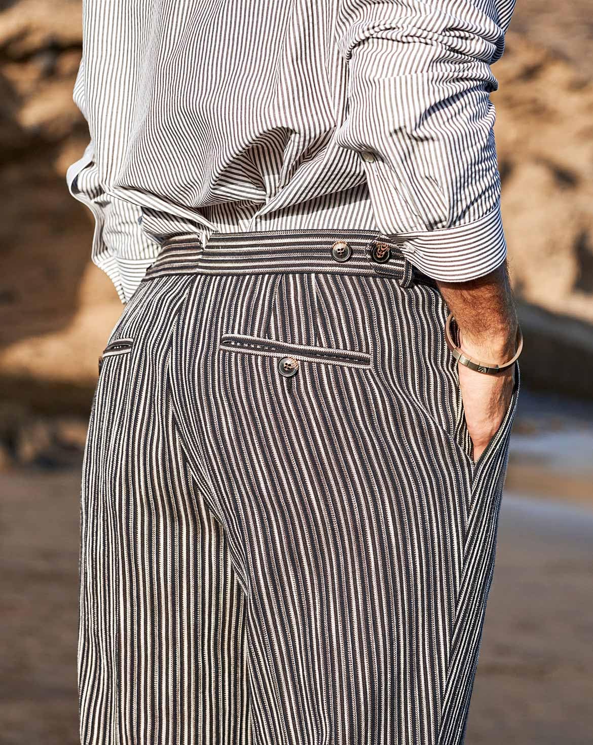 Patron De Couture Burda Style #5722 - Pantalon Plissé Et Pantalon De Costume Pour Homme, Tailles 46 à 56 - Niveau Moyen, Tissu Coton Ou Laine - 9