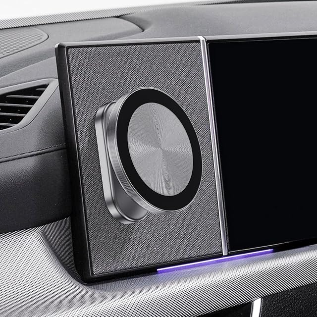 Magnetic Phone Mount for Hyundai Ioniq 5 2022-2025/5 N & Sonata Kona 2024-2025 & Ioniq 9 Metallic Dashboard, Compatible with MagSafe iPhone 17 16 15 14 13 12 Pro Max Plus Mini