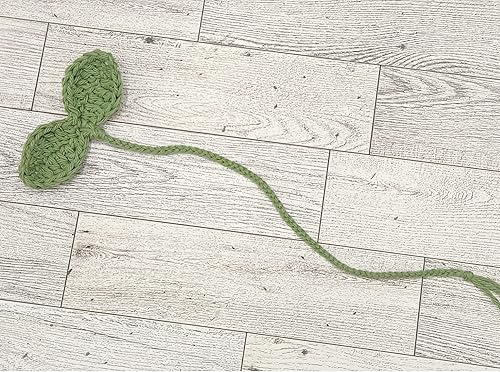 Miniatura 2 de Handmade Unique Bookmark - Sprout Sprouting Leaf Crochet Cotton Yarn - Budding Plant Book Mark Sprouts Page Saver Cute Fun Book Accessories Gift for