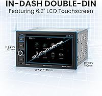 Vista 20 de BOSS Audio Systems BV9358B Sistema estéreo para automóvil, doble Din, pantalla táctil de 6.2 pulgadas, consola principal con audio/llamadas por