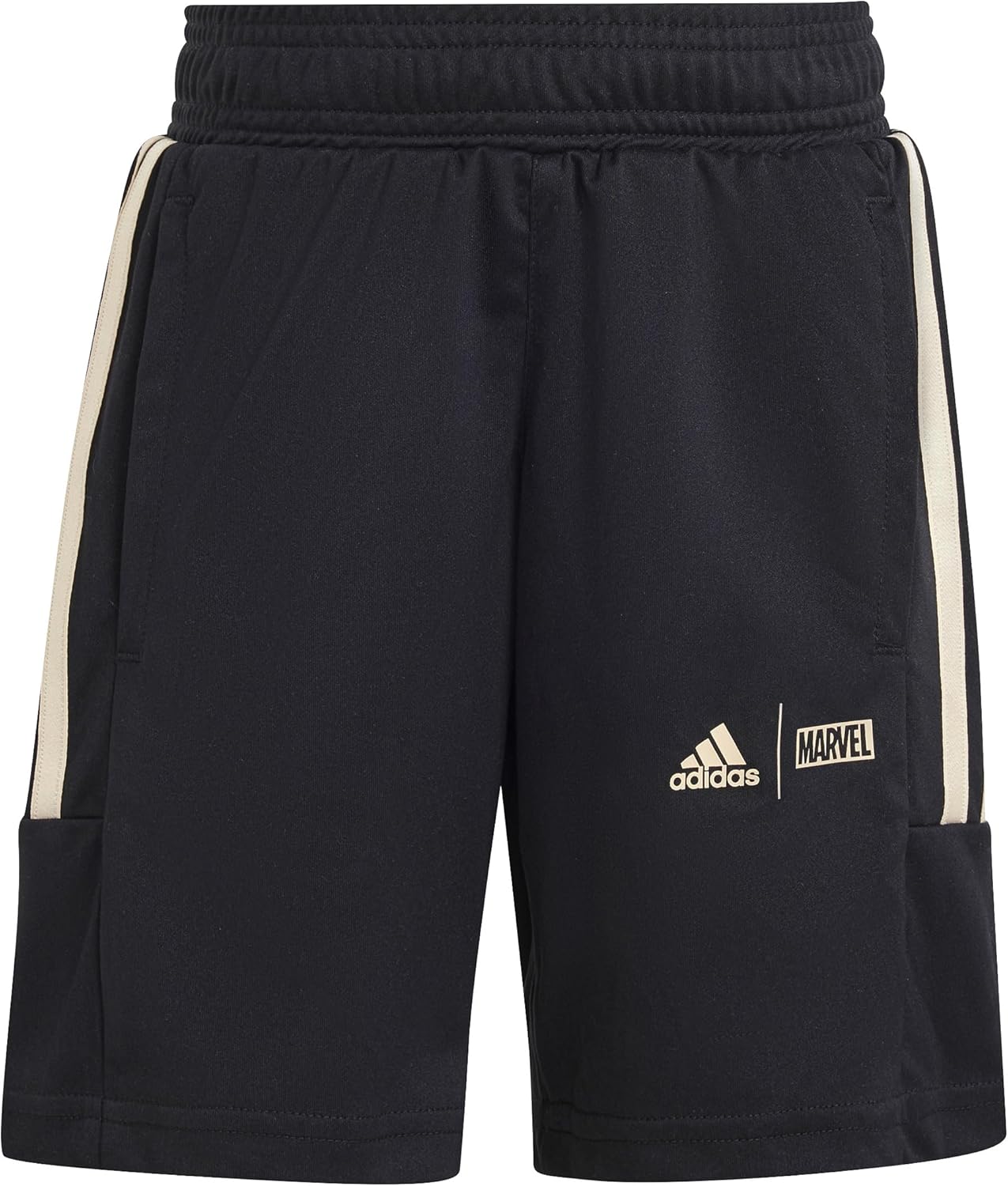 adidas Kids Boys Marvel Avengers Graphic Crew Neck Short Sleeve & Shorts Set Casual Tops Casual - Black, Blue - Image 3