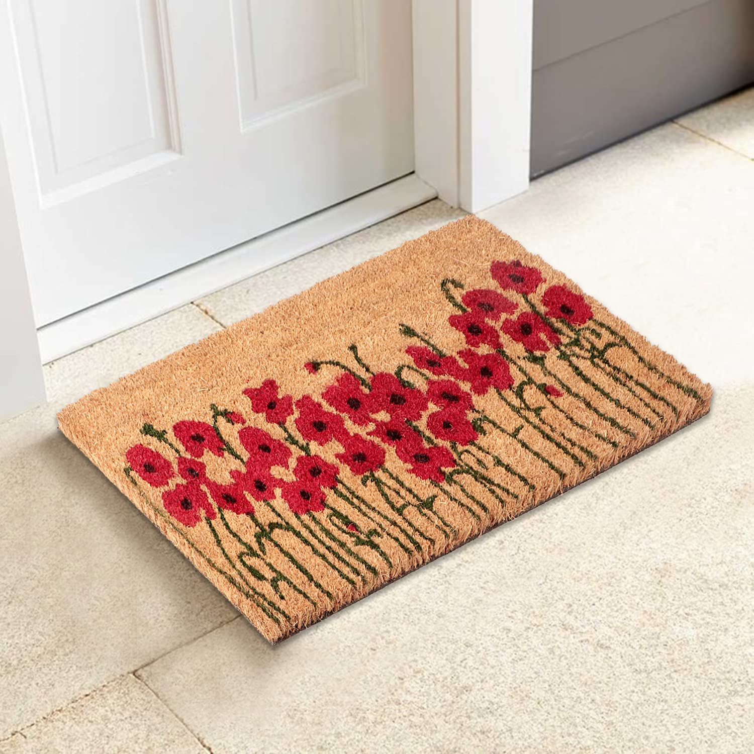 HOKIPO Coconut Coir Doormat - Natural & Durable -17 HOKIPO Coconut Coir Doormat - Natural & Durable -17
