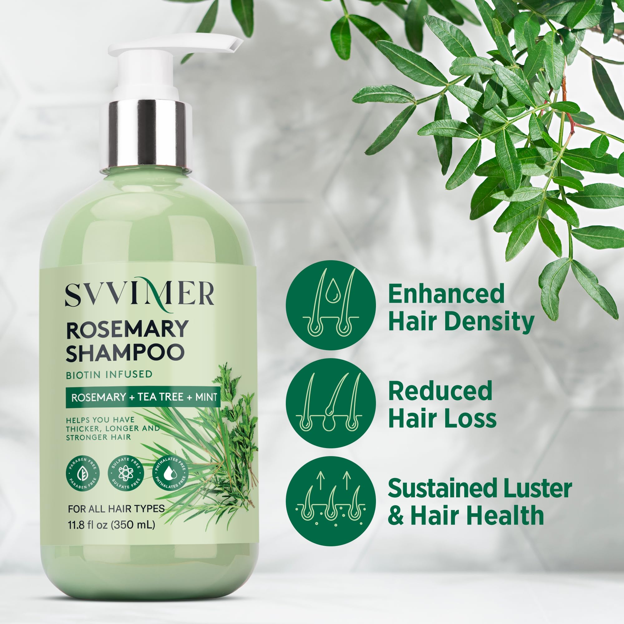 Amazon.com : Svvimer Hair Growth Spray and Shampoo : Beauty