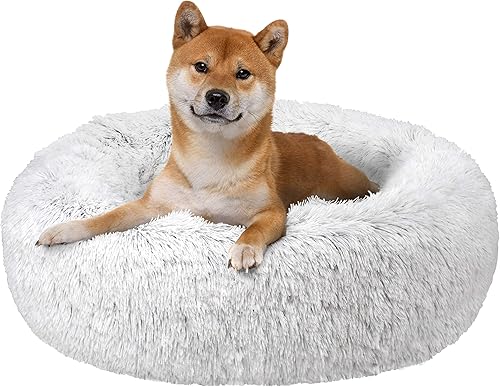 FuzzBall - Cama de lujo acogedora para perros y gatos, antideslizante, base impermeable, lavable a máquina, duradera, 3 colores disponibles