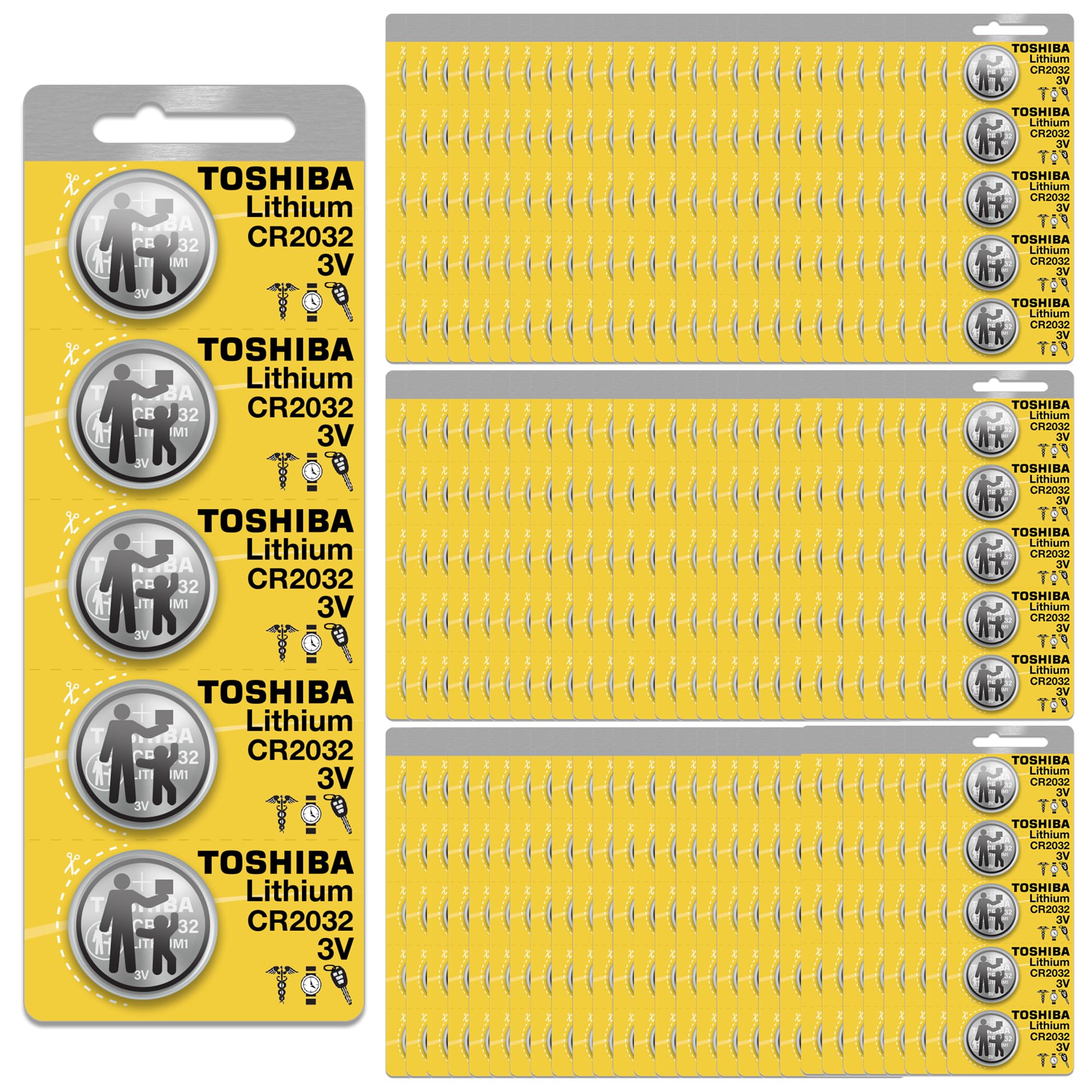 Amazon.com: Toshiba CR2032 Battery 3V Lithium Coin Cell (500